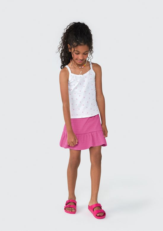 Foto do produto: Conjunto Curto Infantil Menina - Off white