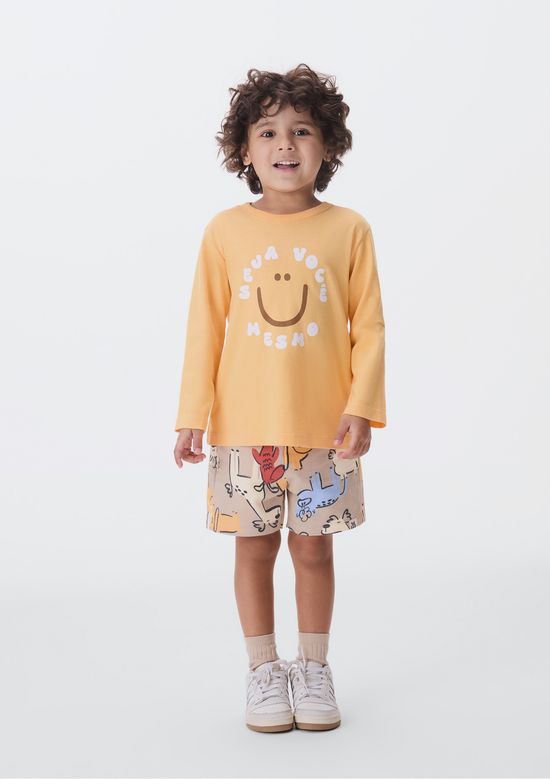 Foto do produto: Camiseta Infantil Menino Toddler - Laranja