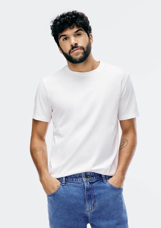 Foto do produto: Camiseta Básica Unissex Manga Curta Regular World - Branco