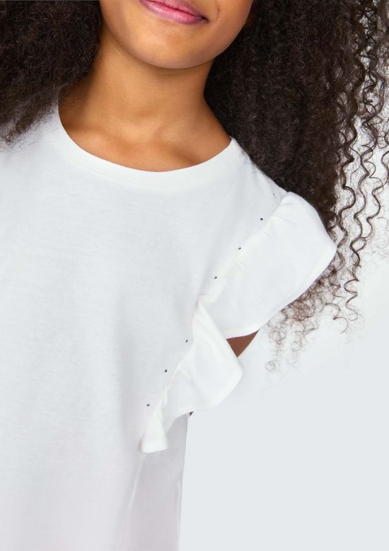 Foto do produto: Blusa Infantil Menina Com Babados - Off white