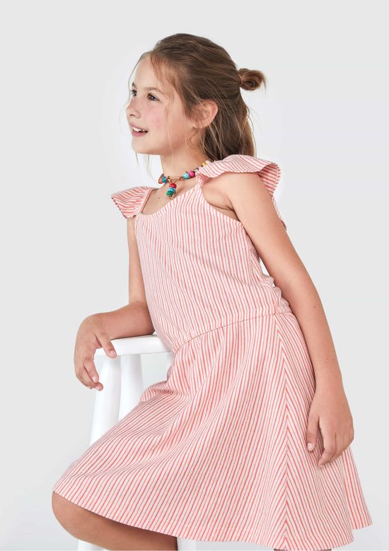 Foto do produto: Vestido Infantil Listrado - Rosa