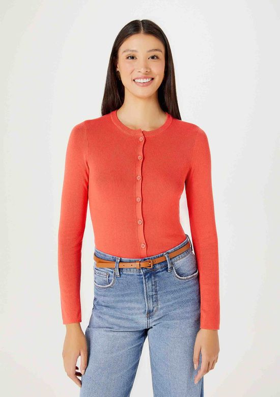 Foto do produto: Cardigan Feminino Em Tricô De Viscose - Vermelho