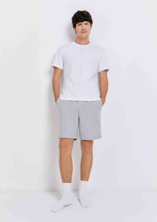 Foto do produto: Pijama Curto Masculino Comfort - Branco