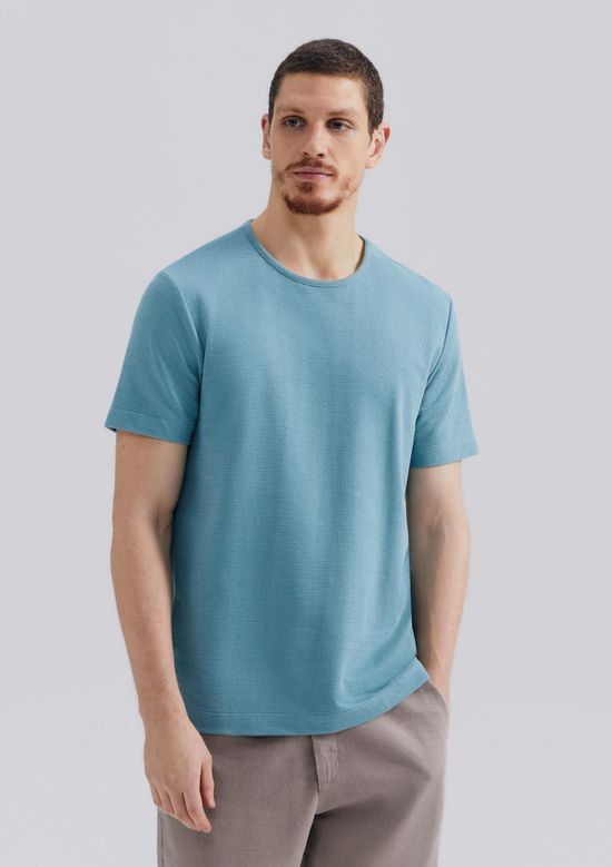 Foto do produto: Camiseta Masculina Comfort Texturizada - Azul