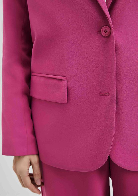 Foto do produto: Blazer Feminino Oversized Em Crepe Hering + NV - Rosa