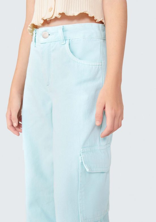 Foto do produto: Calça Infantil Menina Wide Leg - Azul