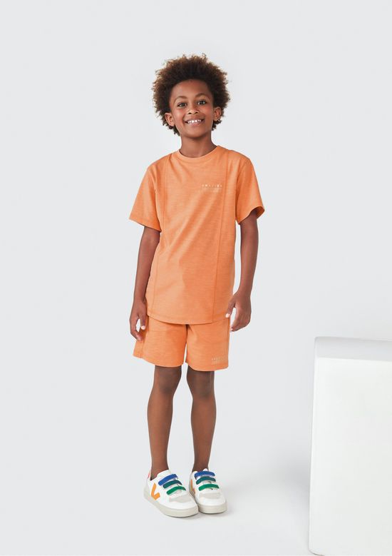 Foto do produto: Camiseta Infantil Menino Com Estampa - Laranja