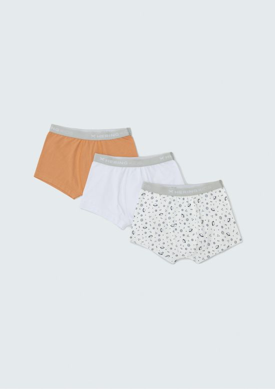 Foto do produto: Kit Com 3 Cuecas Boxer Infantil - Multicolorido