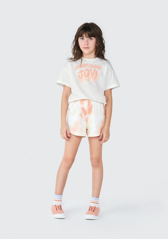 Foto do produto: Conjunto Infantil Menina Curto Estampado - Off white