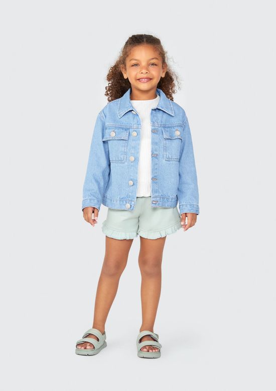 Foto do produto: Jaqueta Jeans Infantil Unissex - Azul