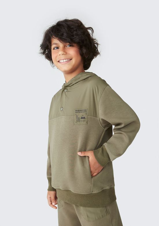 Foto do produto: Blusão Infantil Menino Com Capuz - Verde