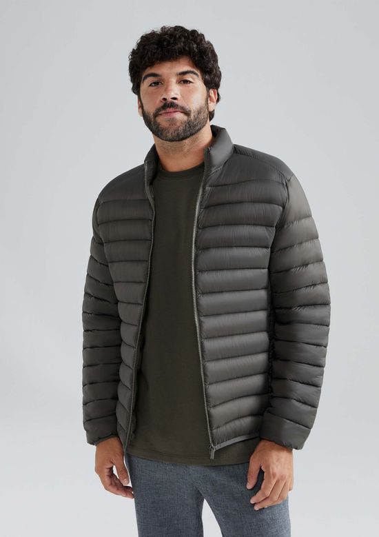 Foto do produto: Jaqueta Básica Masculina Puffer Regular Matelassê - Verde