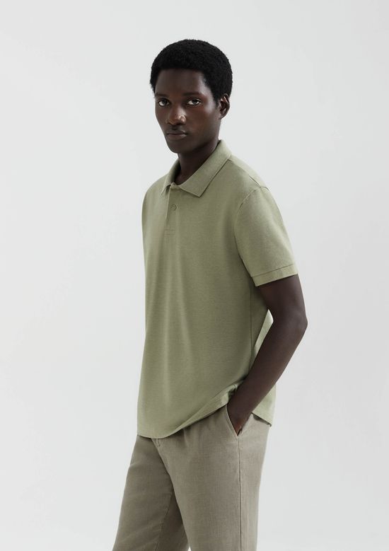 Foto do produto: Camisa Polo Básica Masculina Manga Curta Em Piquet - Verde