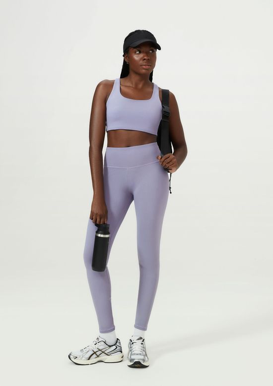 Foto do produto: Calça Legging Esportiva Feminina Com Fio Lycra - Lilás