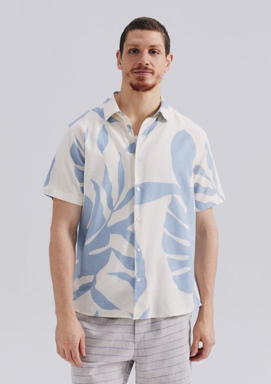 Foto do produto: Camisa Masculina Estampada Manga Curta - Off white