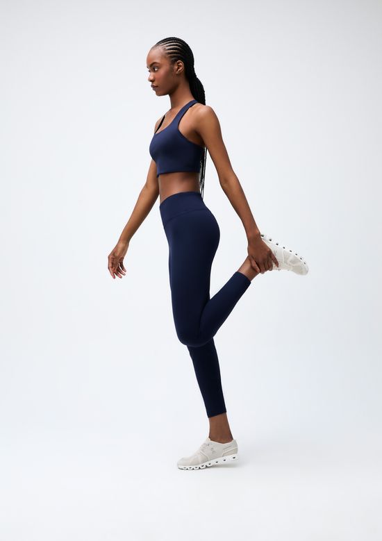 Foto do produto: Calça Legging Esportiva Feminina Com Fio Lycra - Azul