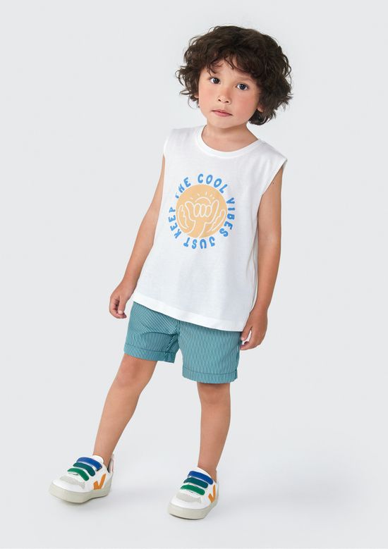 Foto do produto: Shorts Infantil Menino Toddler em Tactel Estampado - Verde