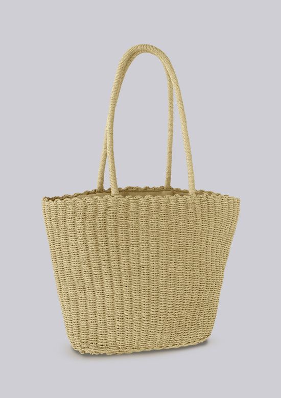 Foto do produto: Bolsa Tote Feminina De Palha - Creme