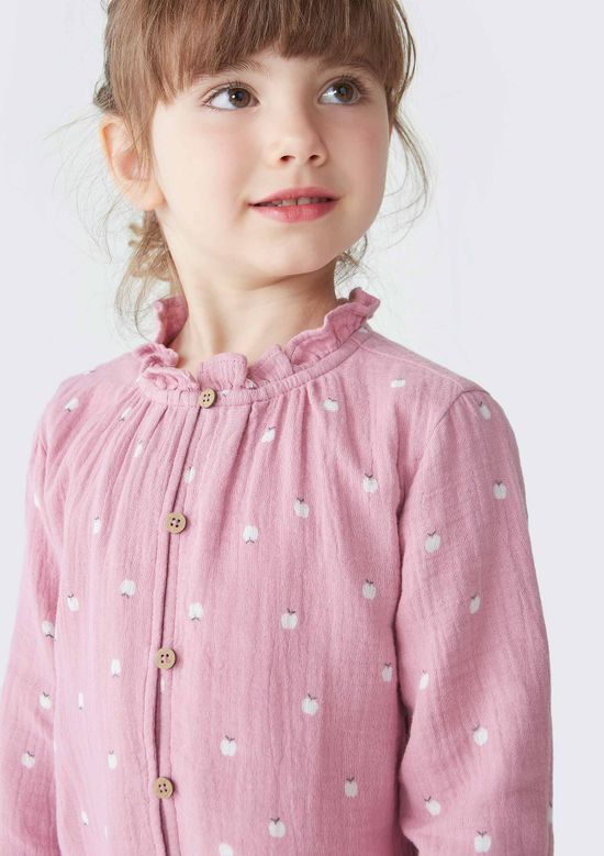 Foto do produto: Blusa Bata Infantil Menina Toddler Estampada - Rosa