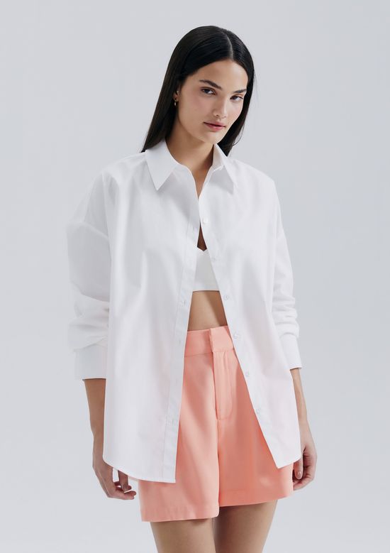 Foto do produto: Camisa Feminina Manga Longa Oversized - Off white