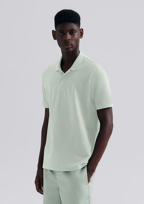 Foto do produto: Camisa Polo Básica Masculina Manga Curta Em Piquet - Verde