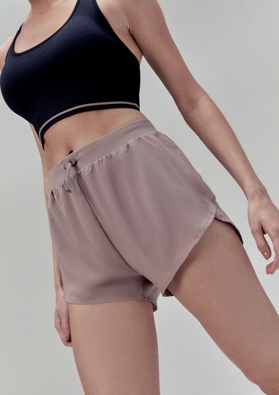 Foto do produto: Shorts Esportivo Feminino Secagem Rápida - Marrom