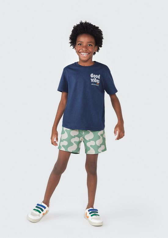 Foto do produto: Shorts Infantil Menino Estampado - Verde