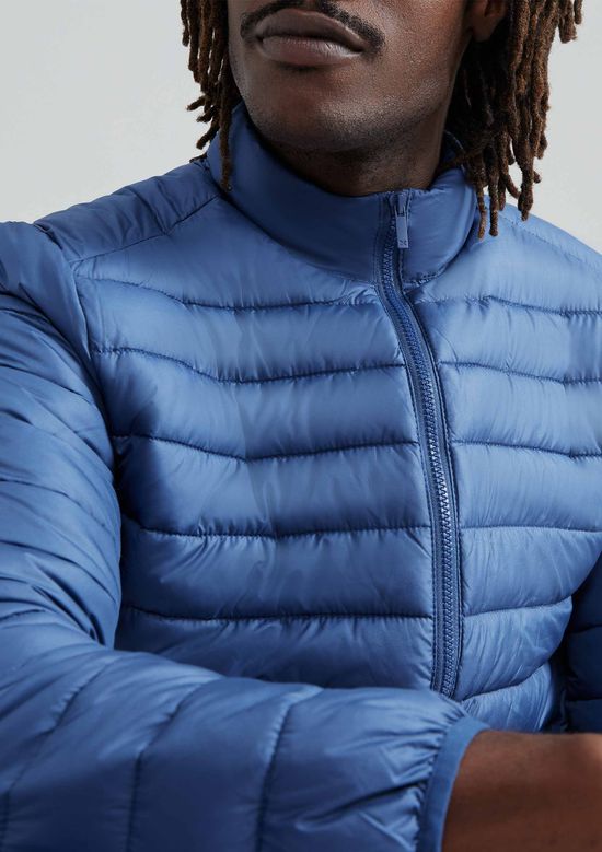 Foto do produto: Jaqueta Básica Masculina Puffer Regular Matelassê - Azul