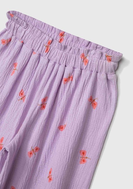 Foto do produto: Calça Infantil Menina Toddler Wide Leg - Roxo