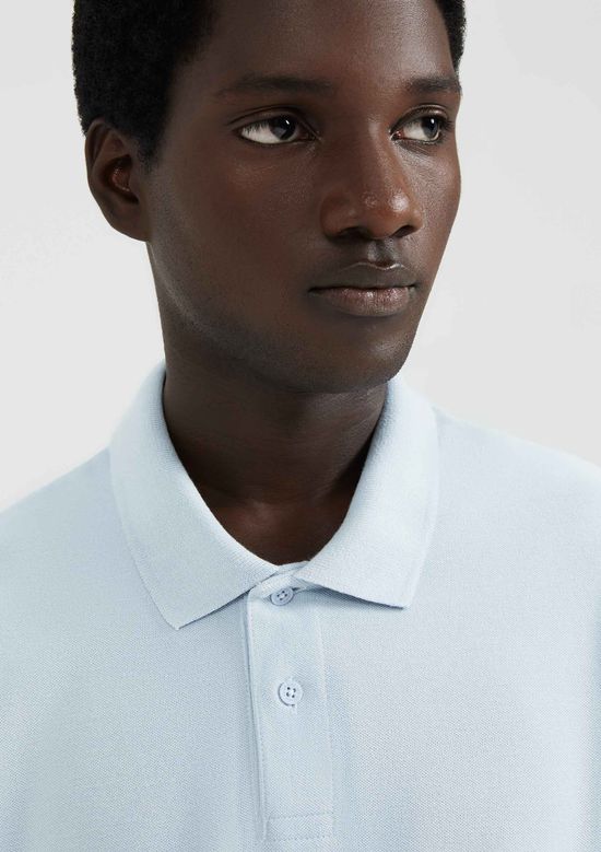 Foto do produto: Camisa Polo Básica Masculina Em Malha Piquet - Azul