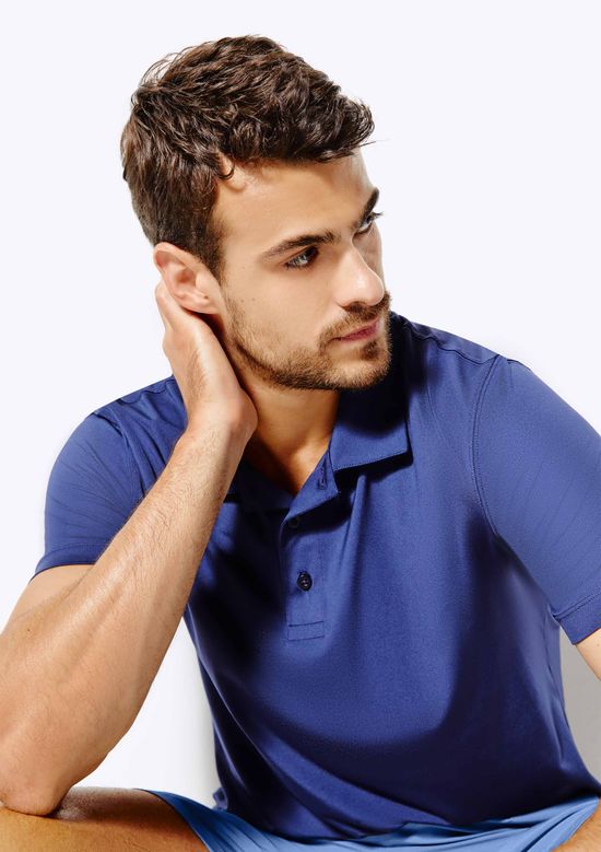 Foto do produto: Camiseta Esportiva Masculina Gola Polo - Azul