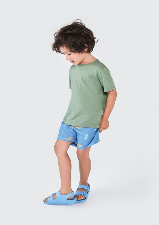 Foto do produto: Shorts Infantil Menino Toddler em Tactel Estampado - Azul