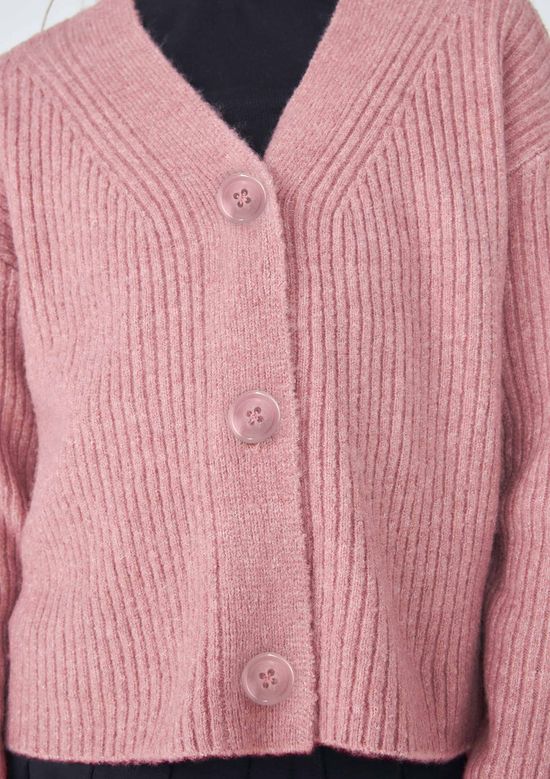 Foto do produto: Cardigan Infantil Menina Em Tricô - Rosa