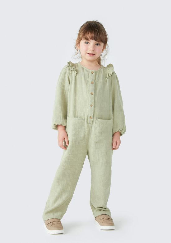 Foto do produto: Macacão Longo Infantil Menina Toddler - Verde