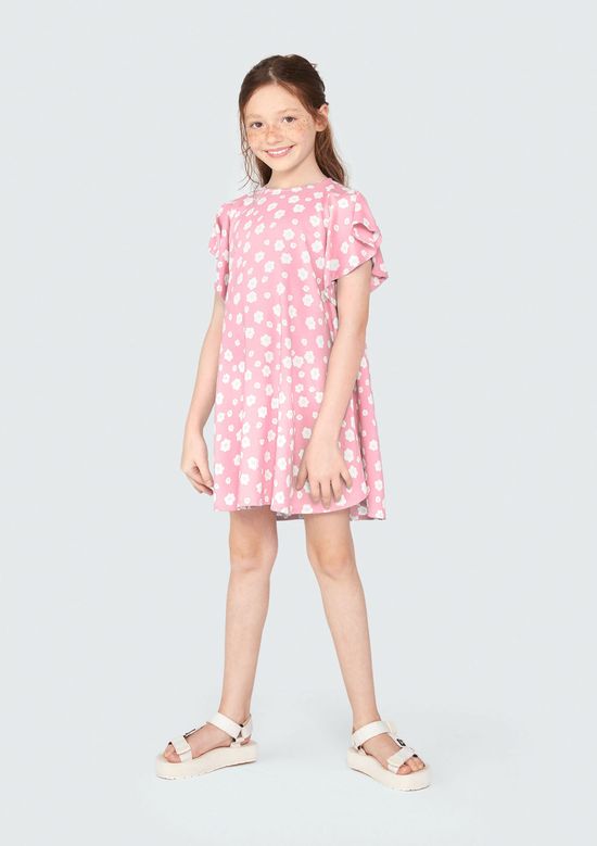 Foto do produto: Vestido Infantil Estampado - Rosa