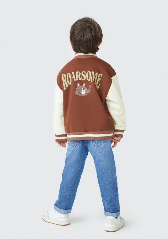 Foto do produto: Jaqueta Bomber Infantil Menino Toddler College - Marrom