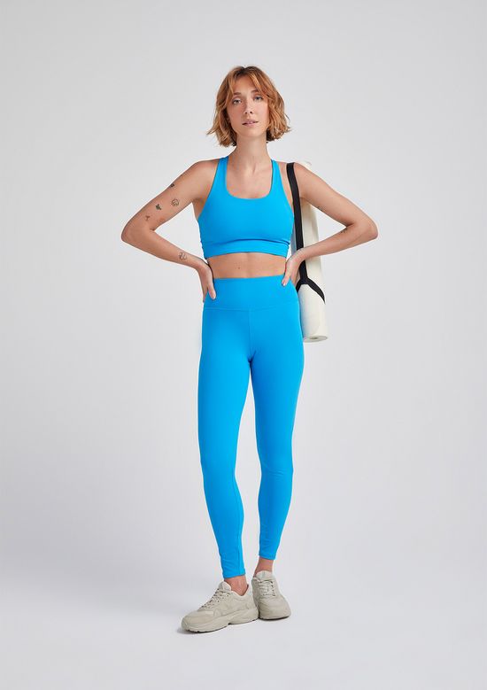 Foto do produto: Calça Legging Esportiva Básica Feminina - Azul