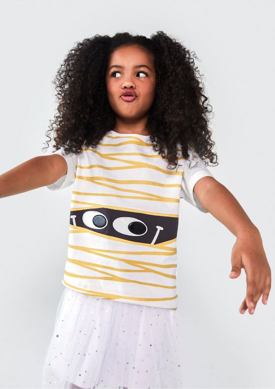 Foto do produto: Camiseta Infantil Unissex Com Apliques - Off white