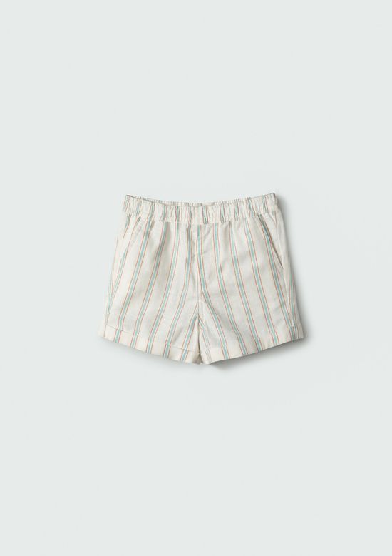 Foto do produto: Shorts Bebê Menino Com Linho - Off white