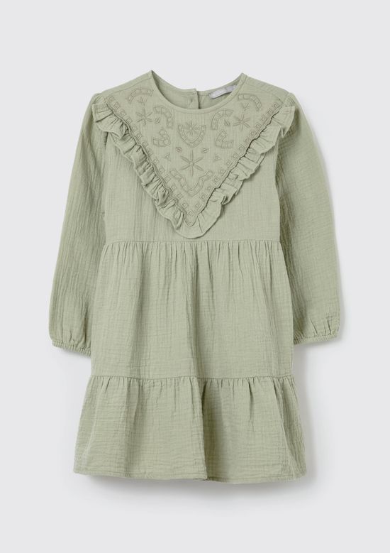 Foto do produto: Vestido Infantil Toddler Com Bordados - Verde