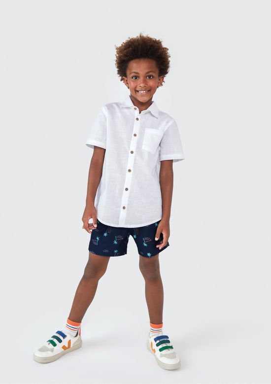 Foto do produto: Shorts Infantil Menino Estampado - Azul