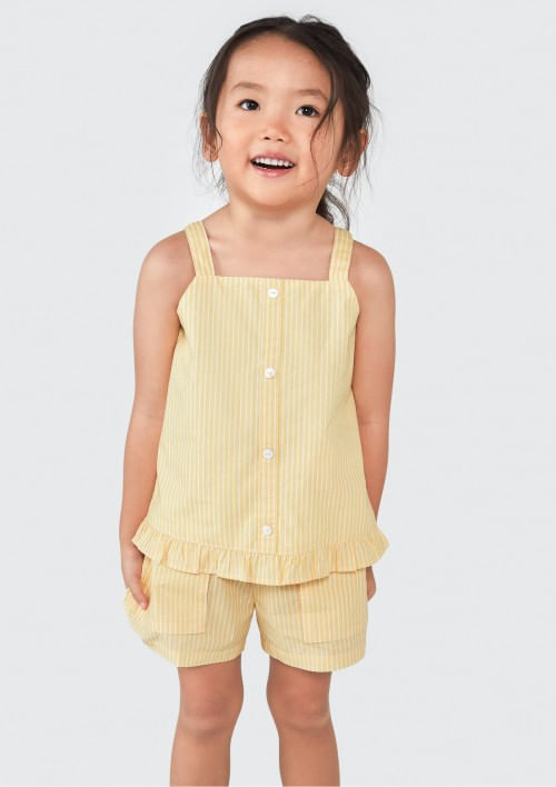 Foto do produto: Shorts Infantil Menina Toddler - Amarelo