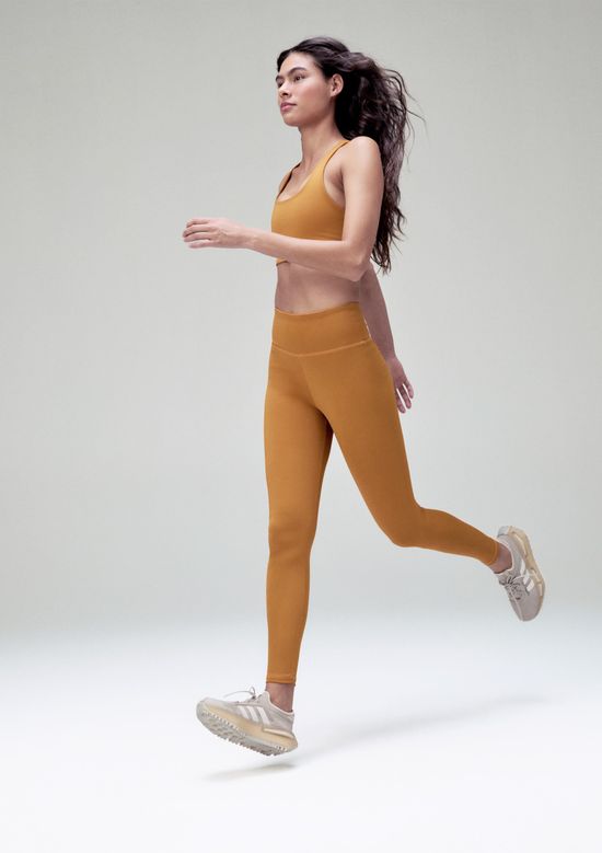 Foto do produto: Calça Legging Esportiva Feminina Com Fio Lycra - Amarelo