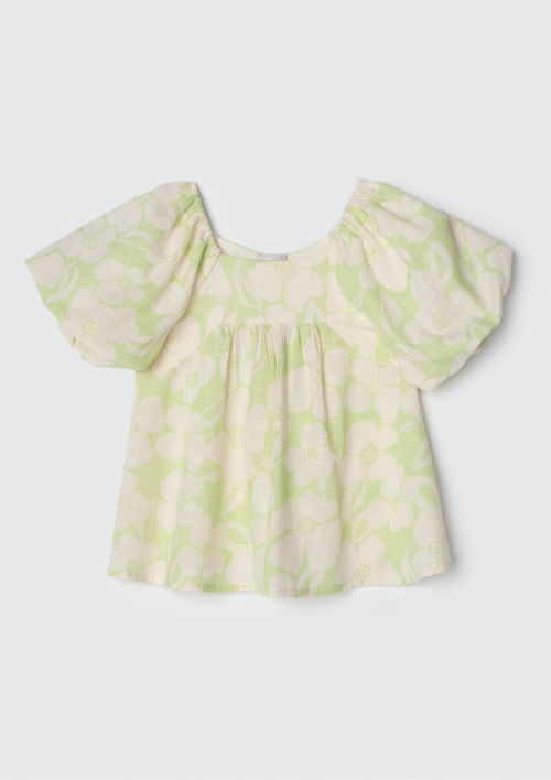 Foto do produto: Blusa Infantil Menina Estampada Balonê - Verde