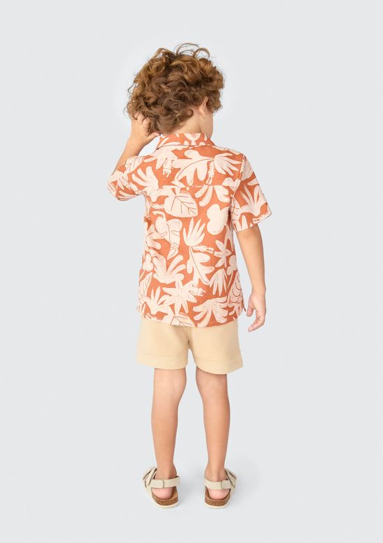 Foto do produto: Camisa Infantil Menino Toddler Estampada - Laranja