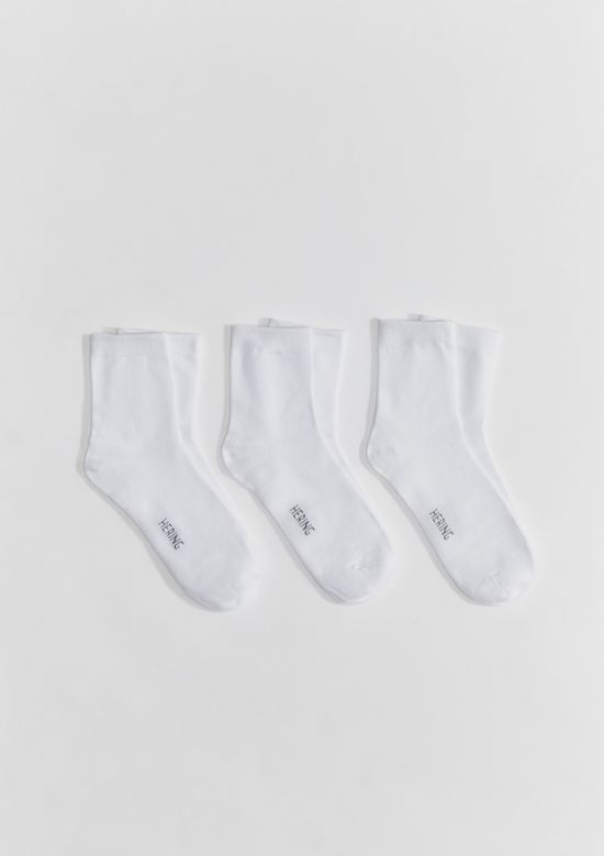 Foto do produto: Kit 3 Pares De Meia Unissex Cano Médio - Branco