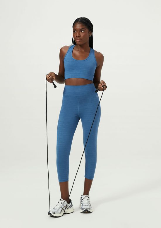 Foto do produto: Calça Legging Esportiva Feminina Com Secagem Rápida - Azul