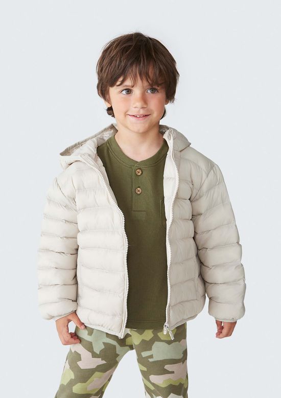 Foto do produto: Jaqueta Puffer Infantil Unissex Toddler - Bege