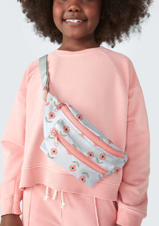 Foto do produto: Pochete Infantil Menina Estampada - Cinza