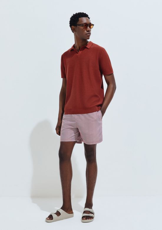 Foto do produto: Shorts Praia Masculino Estampado - Vermelho